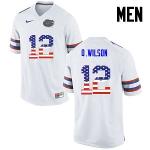 Men's Florida Gators #12 Quincy Wilson NCAA Nike White USA Flag Fashion Authentic Stitched College Football Jersey AIU0162BE